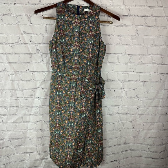 ANTONIO MELANI Dresses & Skirts - ANTONIO MELANI retro Floral sleeveless faux wrap Dress women 0 cottage botanical